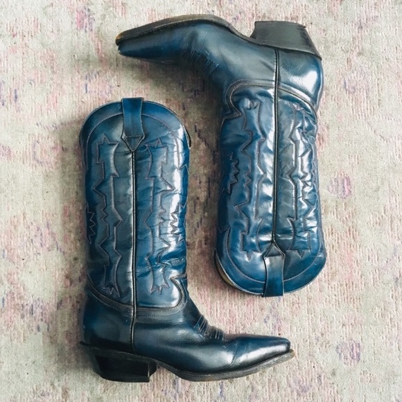 Maraschino Shoes - Maraschino indigo cowboy boots